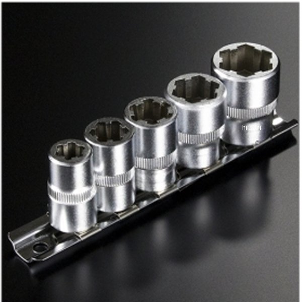 リバースソケットセット 3/8インチ 9.5mm 5個セット
