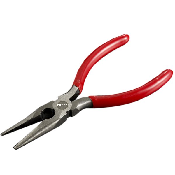 ストレートノーズプライヤー 全長 165mm 赤
