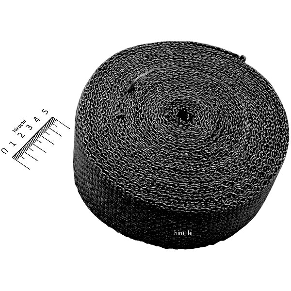 マフラー用ラップ 2インチ x 50フィート 黒