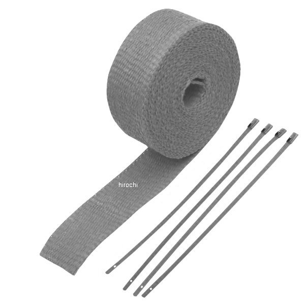 マフラー用ラップ 2インチ x 25フィート シルバー シルバータイラップ