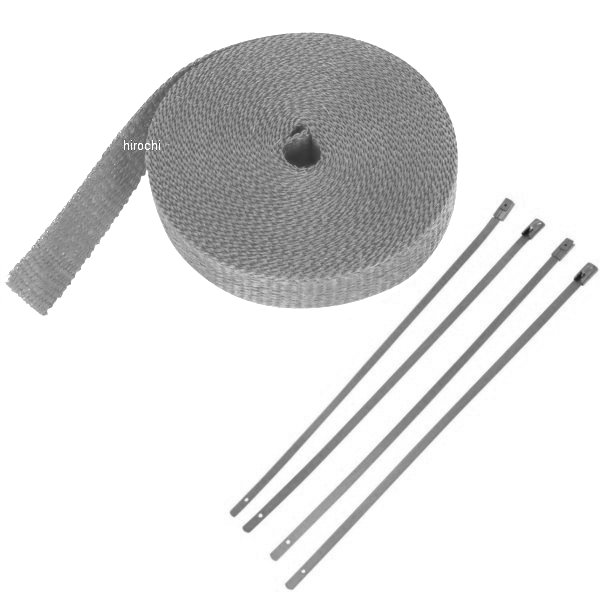 マフラー用ラップ 1インチ x 50フィート シルバー シルバータイラップ