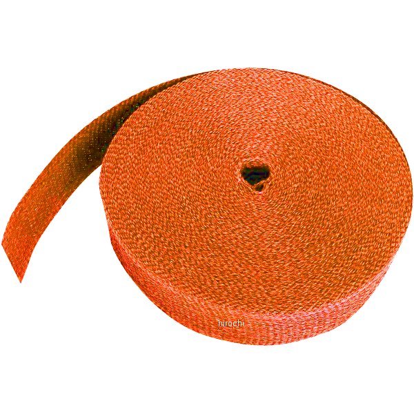 マフラー用ラップ 2インチ x 50フィート オレンジ