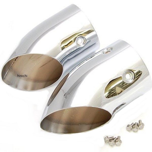 エキゾーストチップ ターンダウン 01年-16年 GL1800 クローム 左右ペア