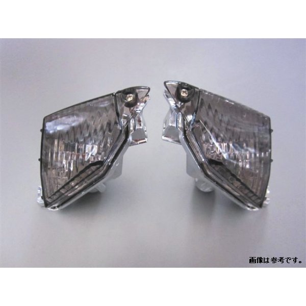 ウインカー レンズ 純正バルブ使用 左右2個セット スモーク スズキ GSXR1000 09-13 /GSXR750,600 11年-14年