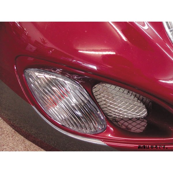 ウインカーレンズ フロント レンズのみ 純正バルブ使用 左右2個セット スモーク スズキ 隼 05年-07年