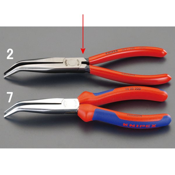 200mm メカニックプライヤー(先曲)