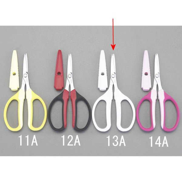 160mm はさみ 万能(白)