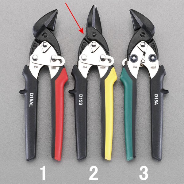 EA544AB2  180mm はさみ 鉄板用 左右兼用