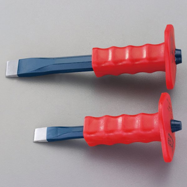 2本組 平タガネセット(グリップ付)