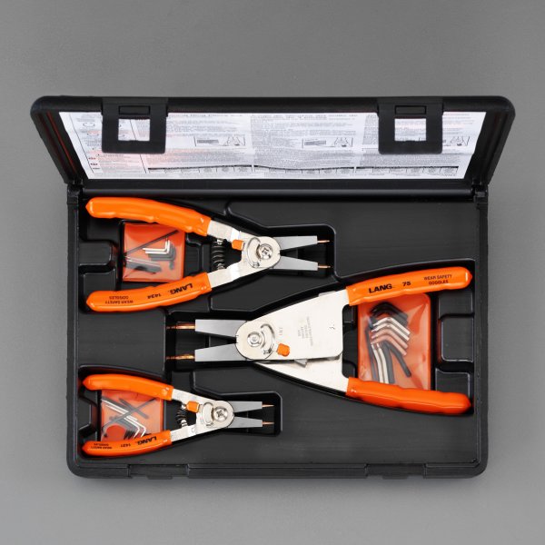 3本組 スナップリングプライヤー(内外兼用)