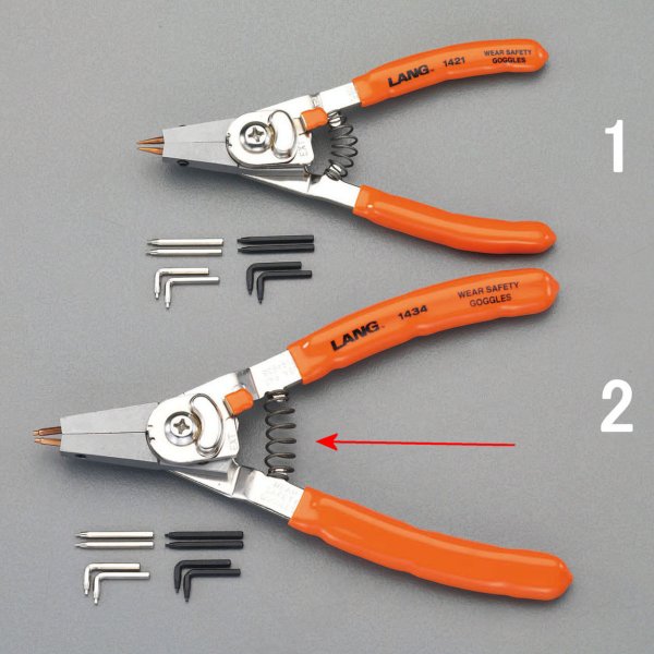 7-51/10-51mm 内外兼用スナップリングプライヤ-