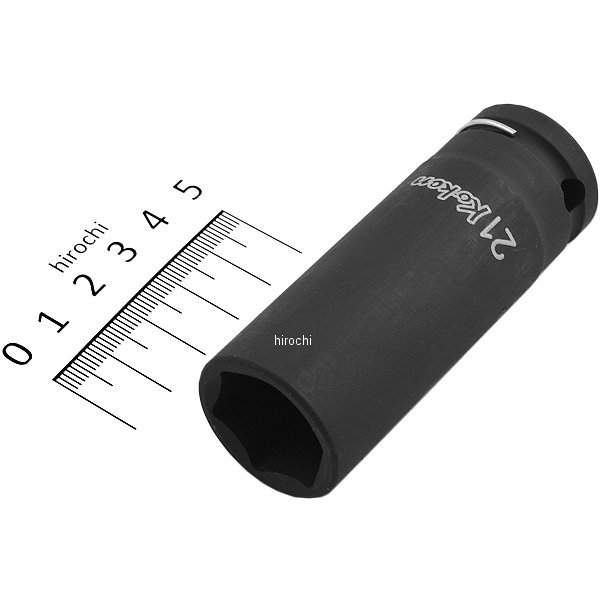 1/2インチsq 薄肉インパクトディープソケット 21mm