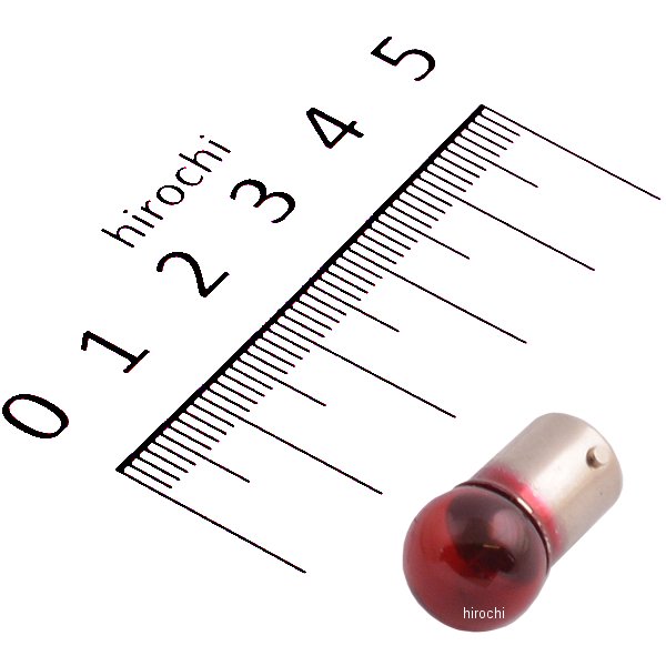 口金シングル球 12V3.4W メーター/ポジション球 (レッド) (1個売り)