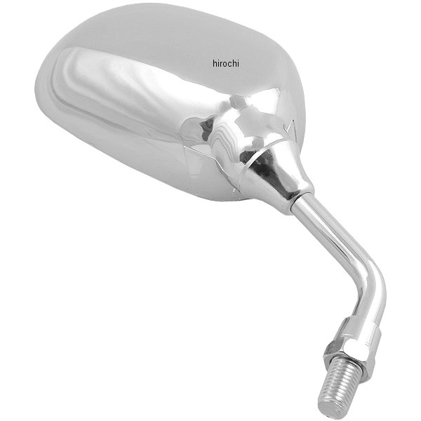 ミニミラー 右側 62×95mm 正ねじM10 メッキ 汎用