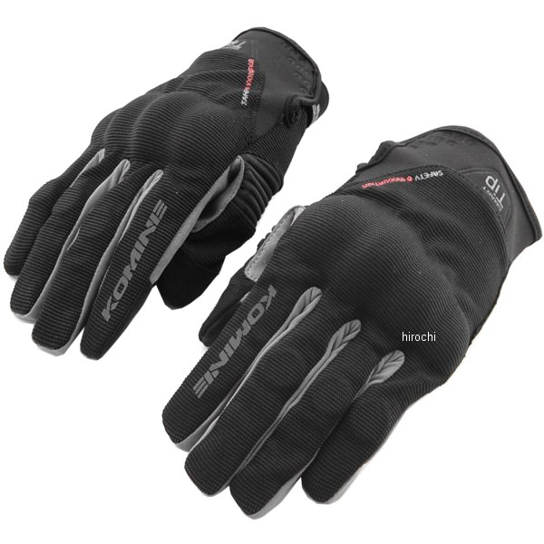 春夏モデル プロテクトメッシュグローブ ブレイブ 黒/ダークグレー Mサイズ