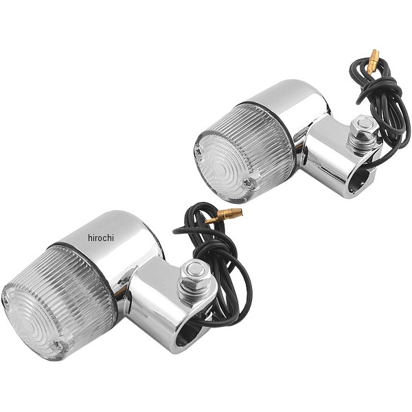 丸ミニウインカーセット メッキボディ/クリアレンズ 汎用