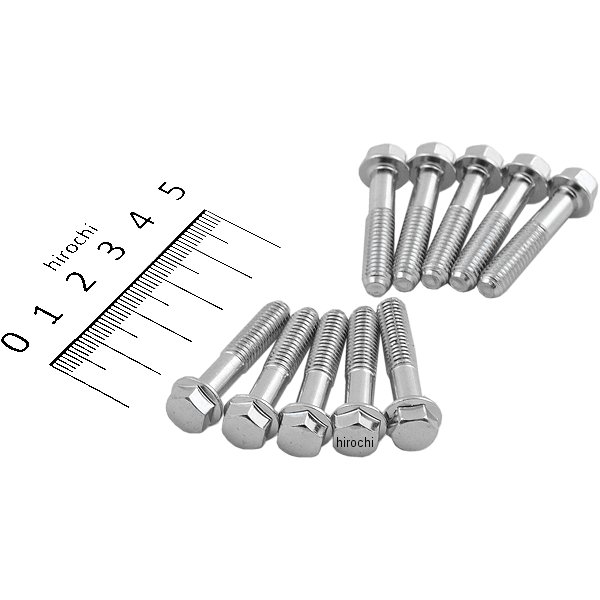 ホンダ純正タイプ フランジ六角ボルト ユニクロ M6x30 P1.0 10本入り