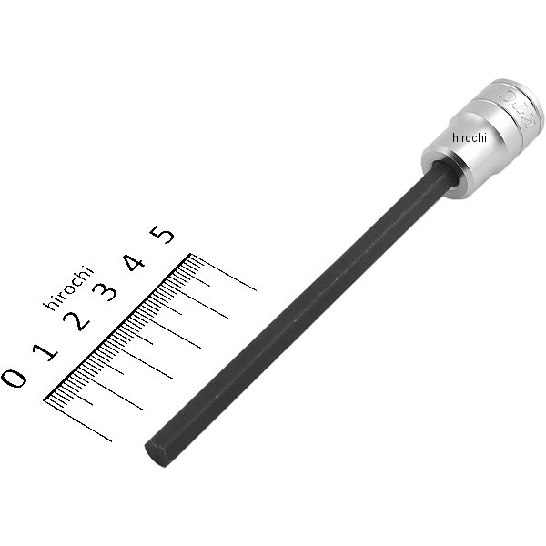 9.5sq ロングヘキサゴンビットソケット 1/4インチ