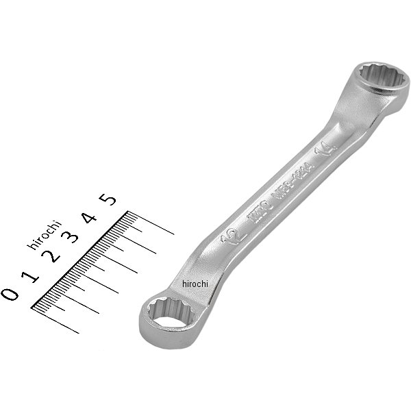 45°X6° ショートメガネレンチ 12mm×14mm