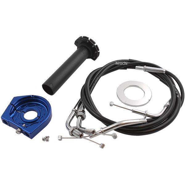 スムーススリムラインハイスロットルキット 89年-09年 カワサキ用 青