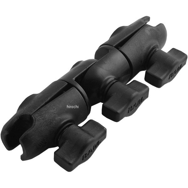 ダブルソケット プラスチックスイベルアーム 汎用 黒