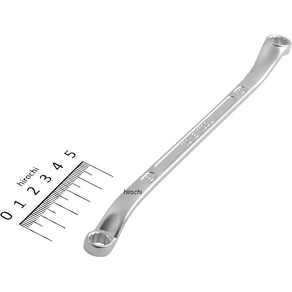 ロングメカニック めがねレンチ (45°×10°) 両口 対辺 8-10mm 長さ 184mm