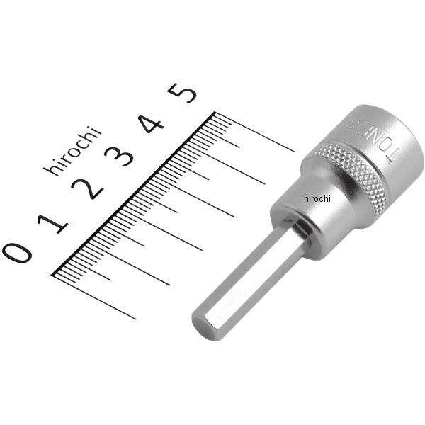 ヘキサゴンソケット 対辺 6mm 長さ 52mm 差込角 9.5mm (3/8インチ)