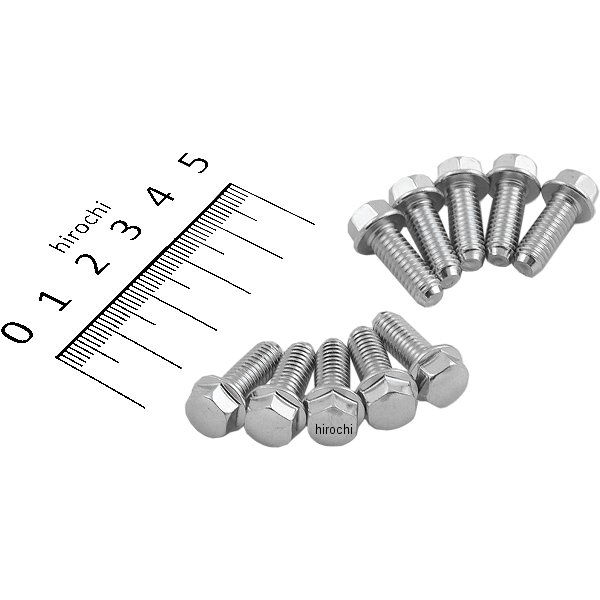 ホンダ純正タイプ フランジ六角ボルト ユニクロ M6x16 P1.0 10本入り