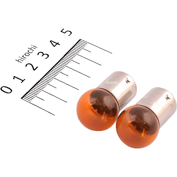 口金シングル球 12V21W ウインカー/ストップ球 (オレンジ) (2個入り)