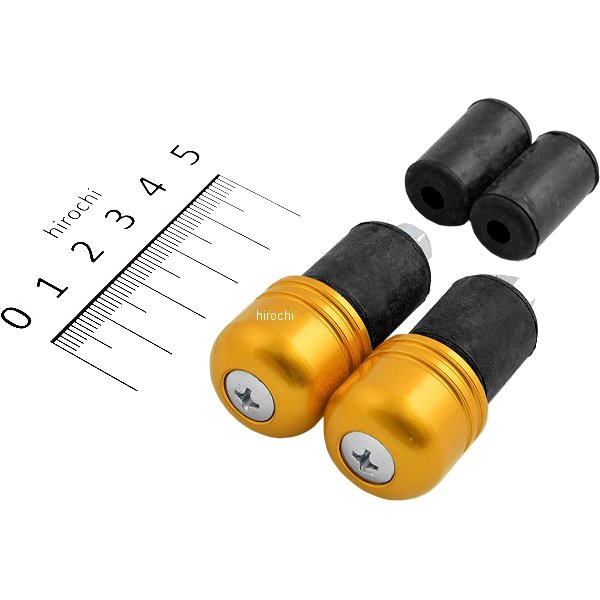 アルミ削り出しサイドキャップ ゴールド Φ7/8インチハンドル用