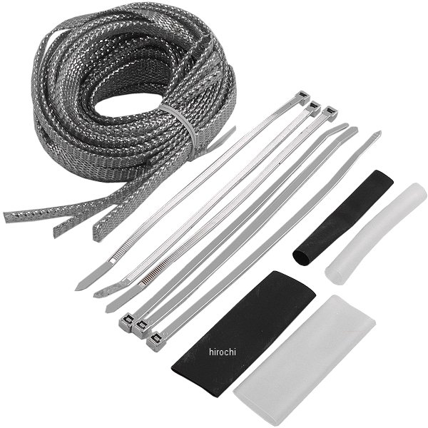 ケーブル、ホースカバー セット クローム