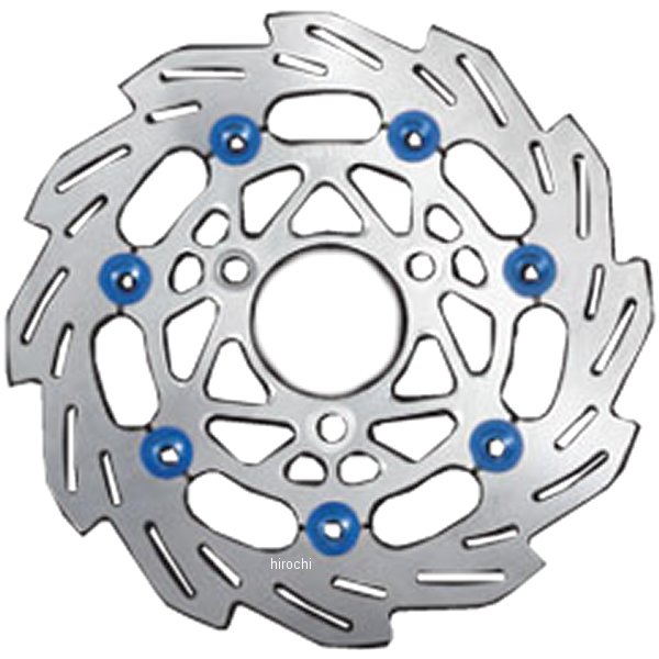 ウェーブフローティングディスクローター ホンダ 200mm シルバー/青