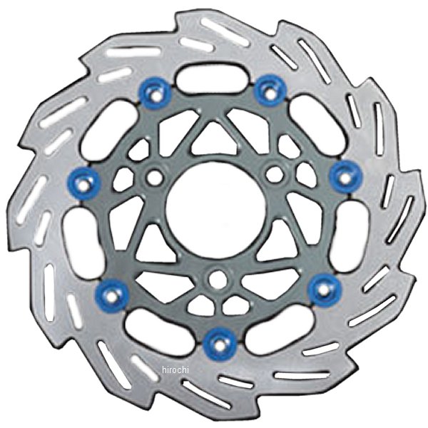 ウェーブフローティングディスクローター ホンダ 200mm スモークガンメタ/青