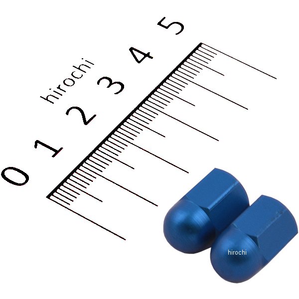 バルブ ステム キャップ 青 2個入り