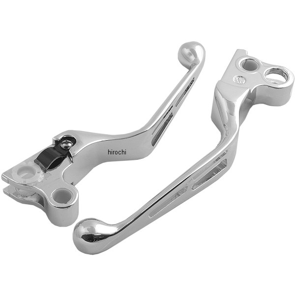 ブレーキ、クラッチレバーセット 82年-95年 クローム スロット (左右ペア)