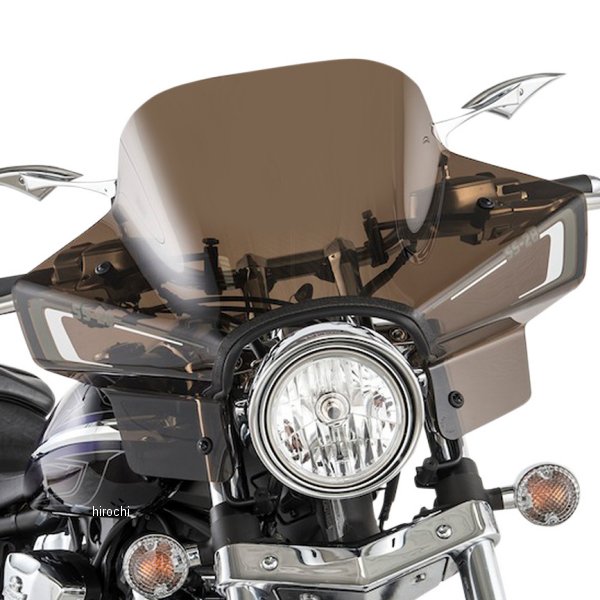 ウインドシールド スポーツフェアリング 15インチ高 汎用 スモーク