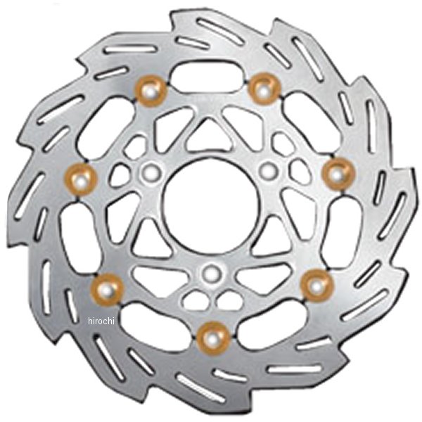 ウェーブフローティングディスクローター ホンダ 200mm シルバー/ゴールド