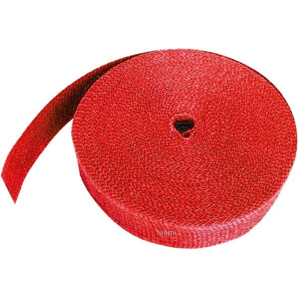 マフラー用ラップ 2インチ x 50フィート 赤