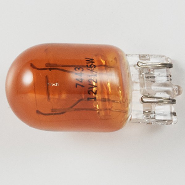 ウェッジバルブ T20 12V 21/5W オレンジ 10個入り