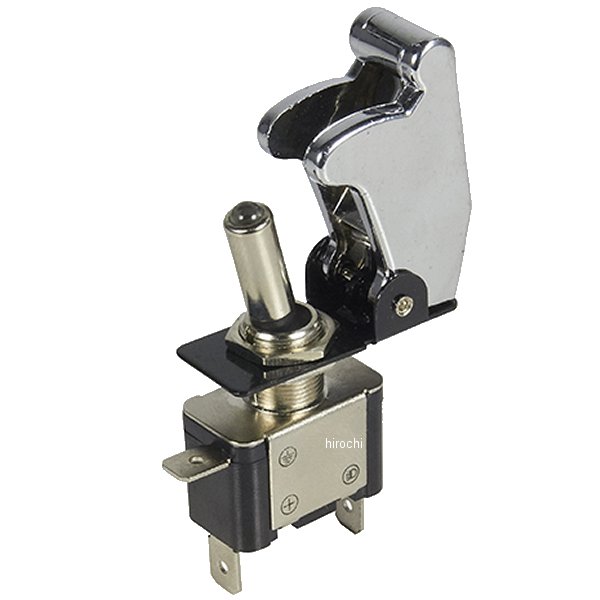 ミサイルスイッチ 汎用 ON/OFFタイプ メッキ 5個入り