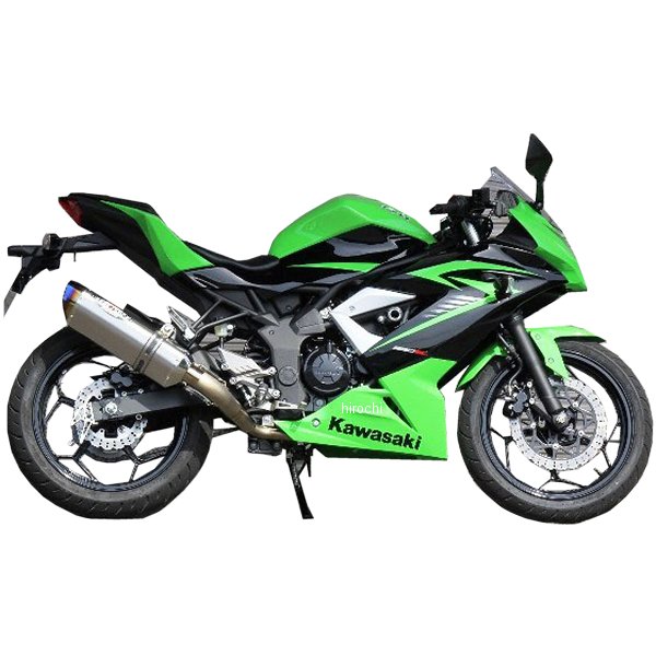 フルエキゾースト ナサートエボリューション TYPE2 15年-17年 Z250SL、Ninja250SL クリアチタン