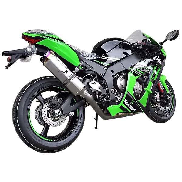 スリップオンマフラー ナサートRエボリューション TYPE2 16年-17年 ニンジャ ZX-10R クリアチタン
