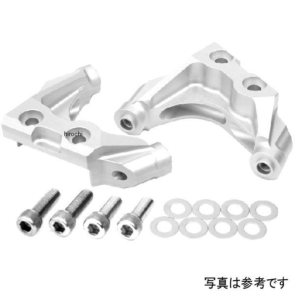 ハイパープロ AH1 フロントフォーク用 ラジアルキャリパーサポート BREMBO 108mm対応 01年-10年 XJR1300、ゼファー シルバー