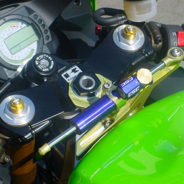 CNCステアリングダンパーステー 75mm/TYPE-3 03年-04年 Ninja ZX-6R ゴールド