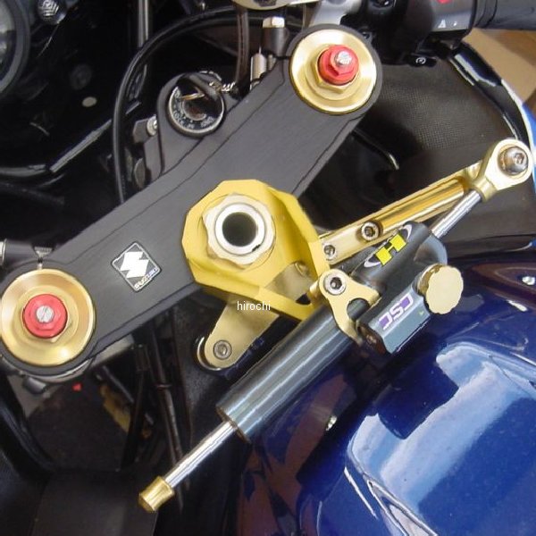 CNCステアリングダンパーステー 75mm/TYPE-3 03年-04年 GSX-R1000 ゴールド