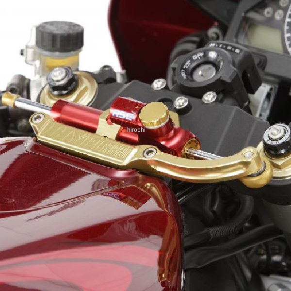 CNCステアリングダンパーステー 75mm/TYPE-1 04年-05年 CBR1000RR ゴールド