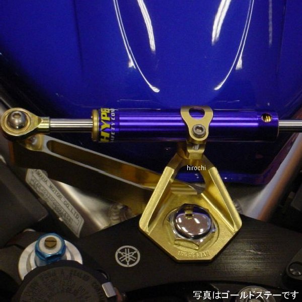 CNCステアリングダンパーステー 75mm/TYPE-3 99年-02年 YZF-R6 黒