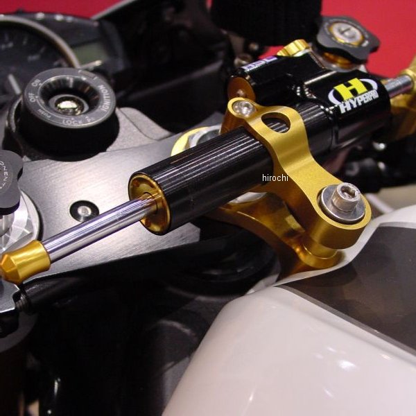 CNCステアリングダンパーステー 75mm/TYPE-10 06年-10年 YZF-R6 ゴールド