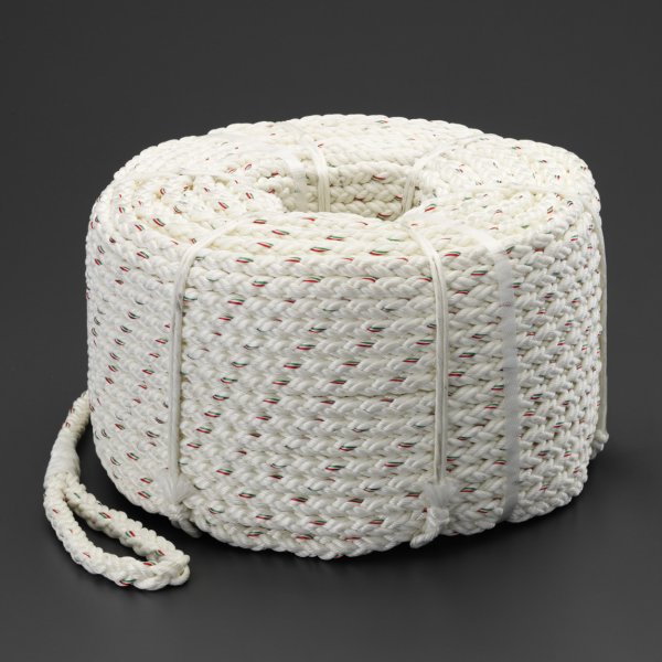 12mmx200m テトロンロープ(両側アイ加工)