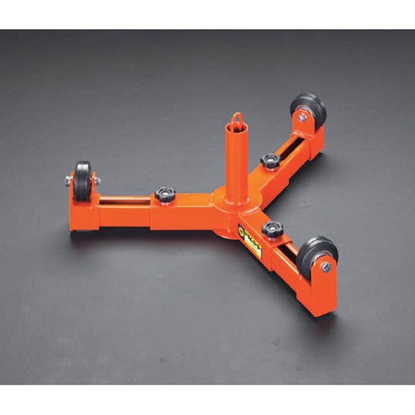 950mm ケーブルドラム用ローラー 脚部スライド式